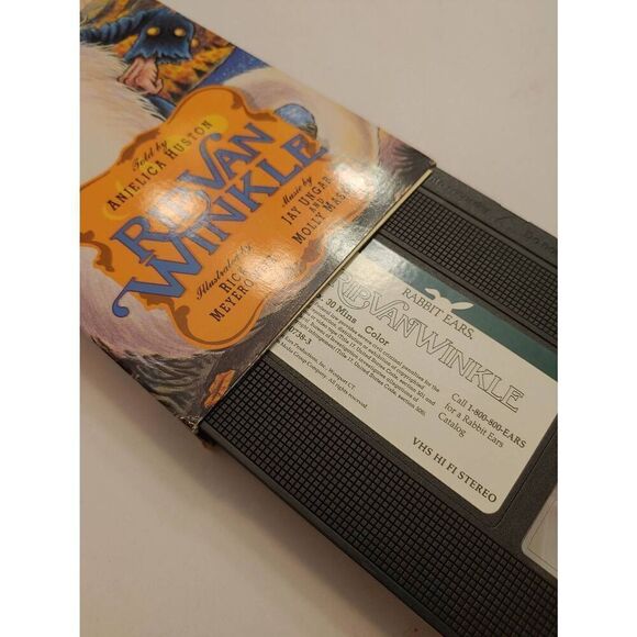Rabbit Ears Rip Van Winkle Told by Anjelica Houston (VHS, 1992) - Picture 3 of 3